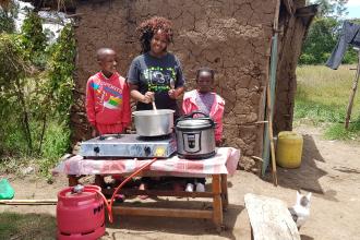 Kenya LPG solar EPC hybrid pilot. Image credit - Jon Leary (MECS) 2020