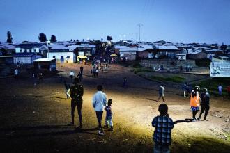 2022-09-29-gihembe-camp-lighting-night - Photo credit: Copyright © Edoardo Santangelo (2019) for the Renewable Energy for Refugees (RE4R) project.