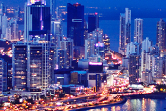Panama City at night